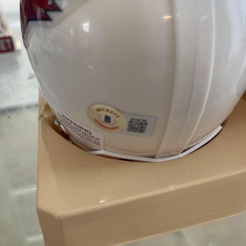 CHARLEY TRIPPI CARDINALS  HOF 1968 SIGNED AUTOGRAPHED MINI HELMET BECKETT AUTH