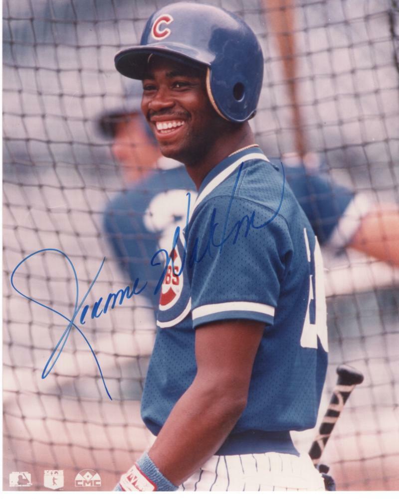 JEROME WALTON CHICAGO CUBS SMILING SIGNED AUTOGRAPHED 8X10 PHOTO W/COA