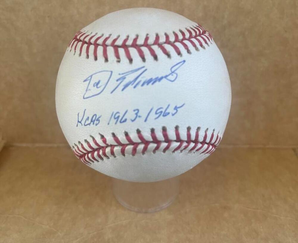 DOC EDWARDS KCA'S 1963-65 SIGNED AUTO M.L. BASEBALL  JSA AH66073
