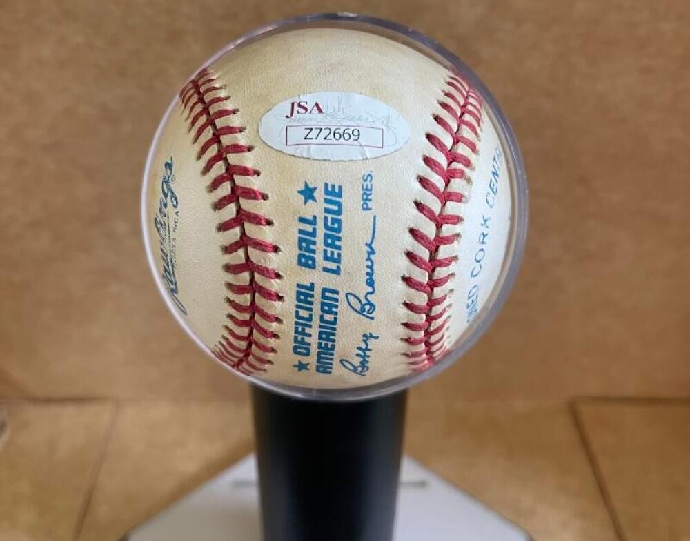 MICKEY MANTLE NY YANKEES SIGNED AUTOGRAPHED A.L. BASEBALL BAS LOA 