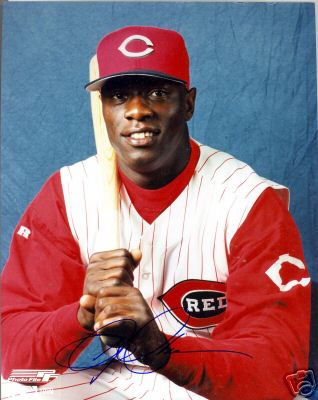 MIKE CAMERON CINCINNATI REDS SIGNED 8X10 PHOTO W/COA