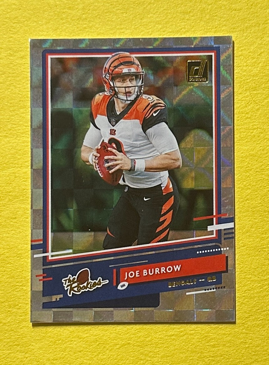 2020 PANINI DONRUSS JOE BURROW THE ROOKIES #TR-JB BENGALS RC