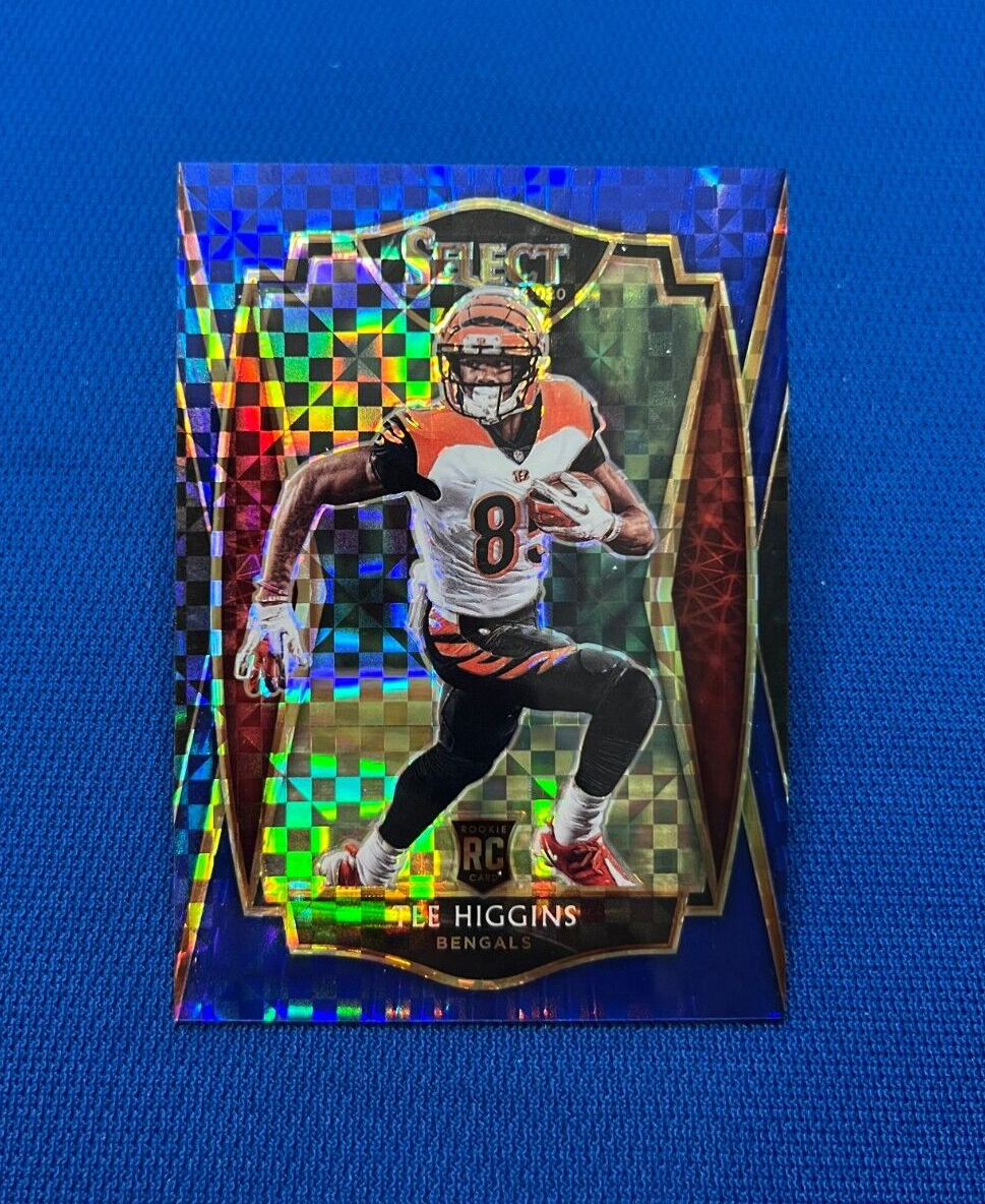 2020 PANINI SELECT TEE HIGGINS CINCINNATI BENGALS BLUE PRIZM RC /149 #160