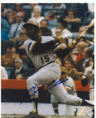 GENE CLINES PITTSBURGH PIRATES SIGNED 8X10 PHOTO W/COA