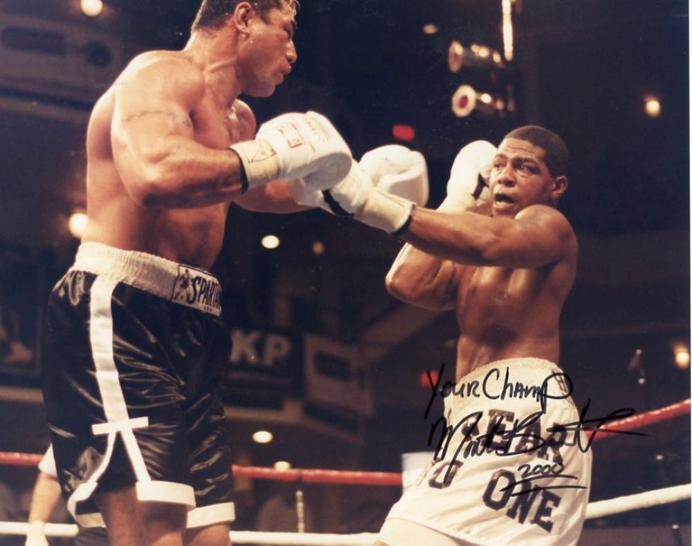 MONTE BARRETT YOUR CHAMP SIGNED AUTOGRAPHED ACTION 8X10 PHOTO W/COA