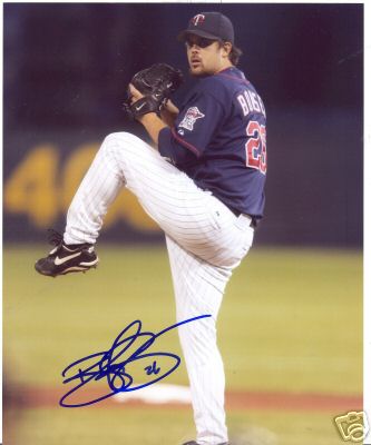 BOOF BONSER MINNESOTA TWINS SIGNED 8X10 PHOTO W/COA