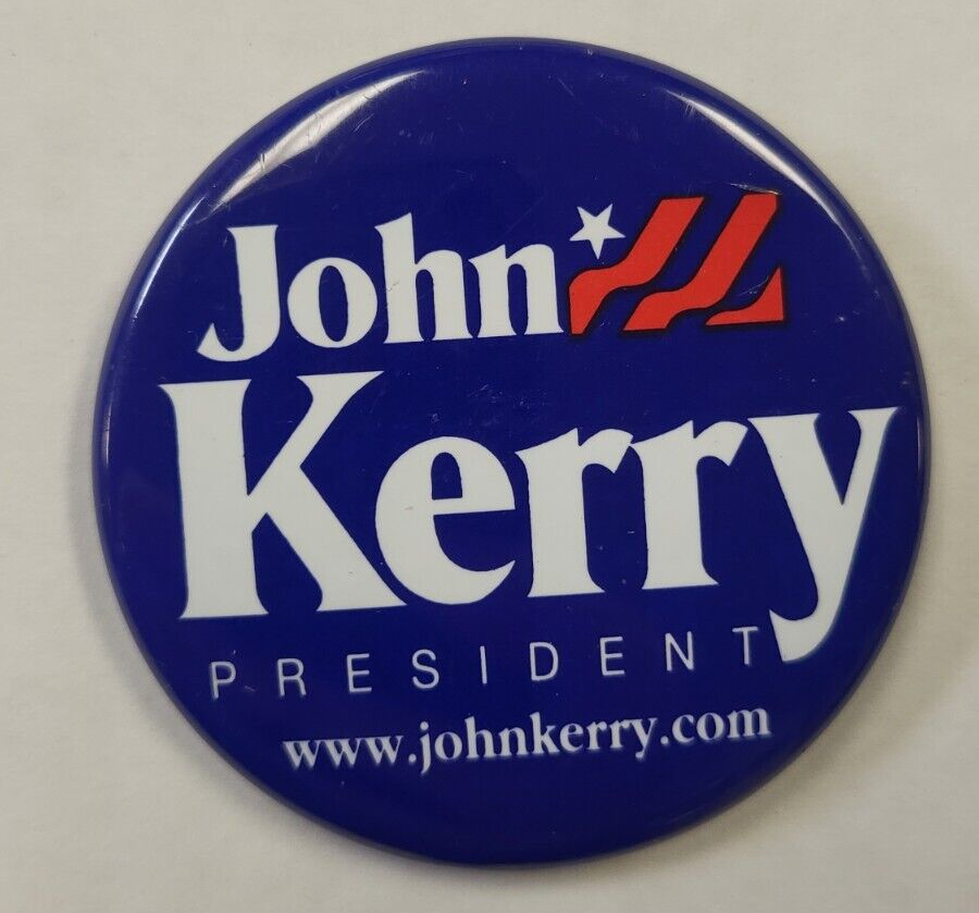 JOHN KERRY PRESIDENT BUTTON PIN