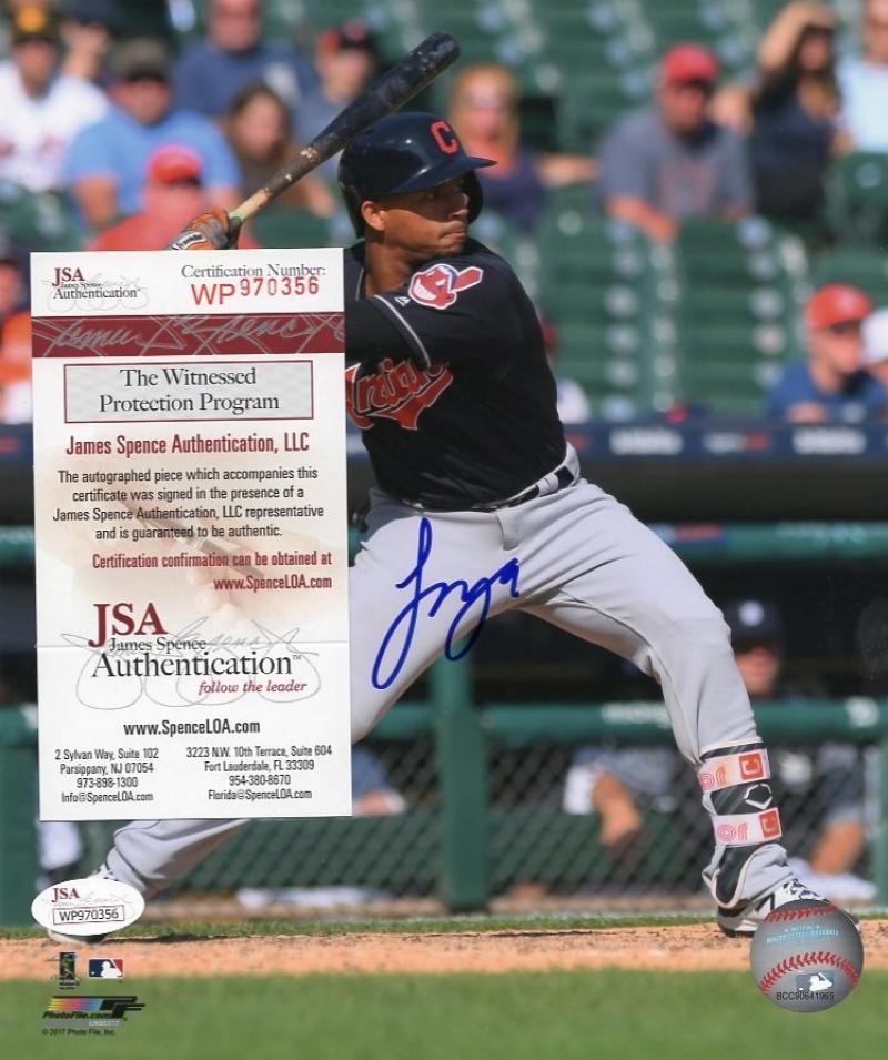FRANCISCO MEJIA CLEVELAND INDIANS ACTION SIGNED  8X10 PHOTO W/ JSA WP970356