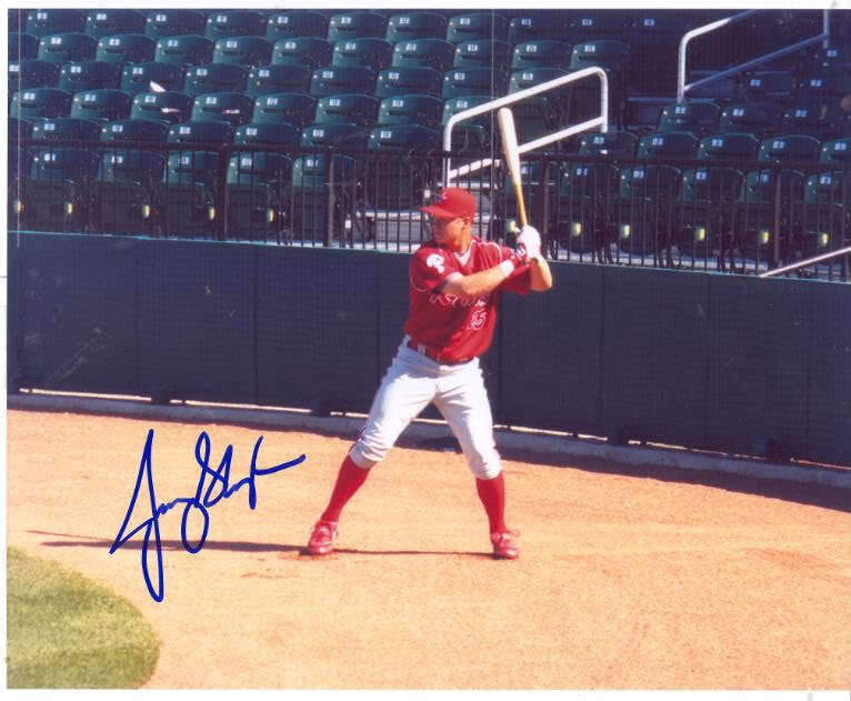 JEREMY SLAYDEN READING/ PHILLIES SIGNED 8X10 PHOTO COA