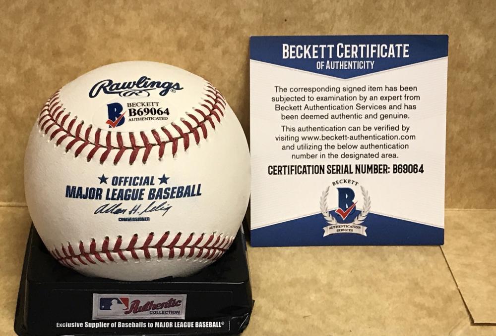 ROBINSON CANO SEATTLE MARINERS SIGNED M.L. BASEBALL  BECKETT AUTH. B69064