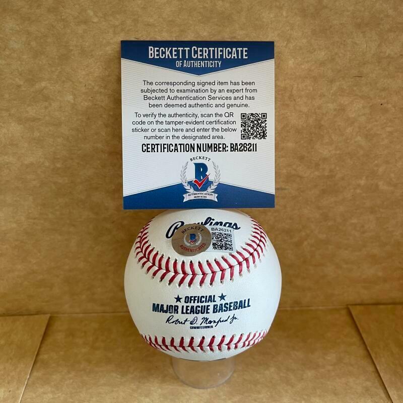 PAUL BROWN PHILLIES 1961-63- 68   SIGNED AUTOGRAPHED M.L. BASEBALL BAS BA26211