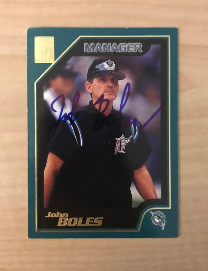 JOHN BOLES FLORIDA MARLINS SIGNED AUTOGRAPHED 2000 TOPPS CARD #336 W/COA