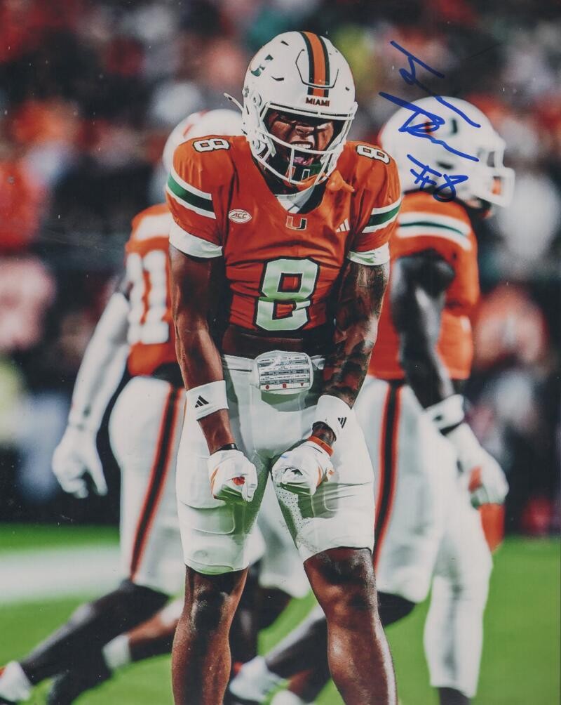 JAKOBE THOMAS MIAMI HURRICANES SIGNED AUTOGRAPHED 8X10 PHOTO W/ COA