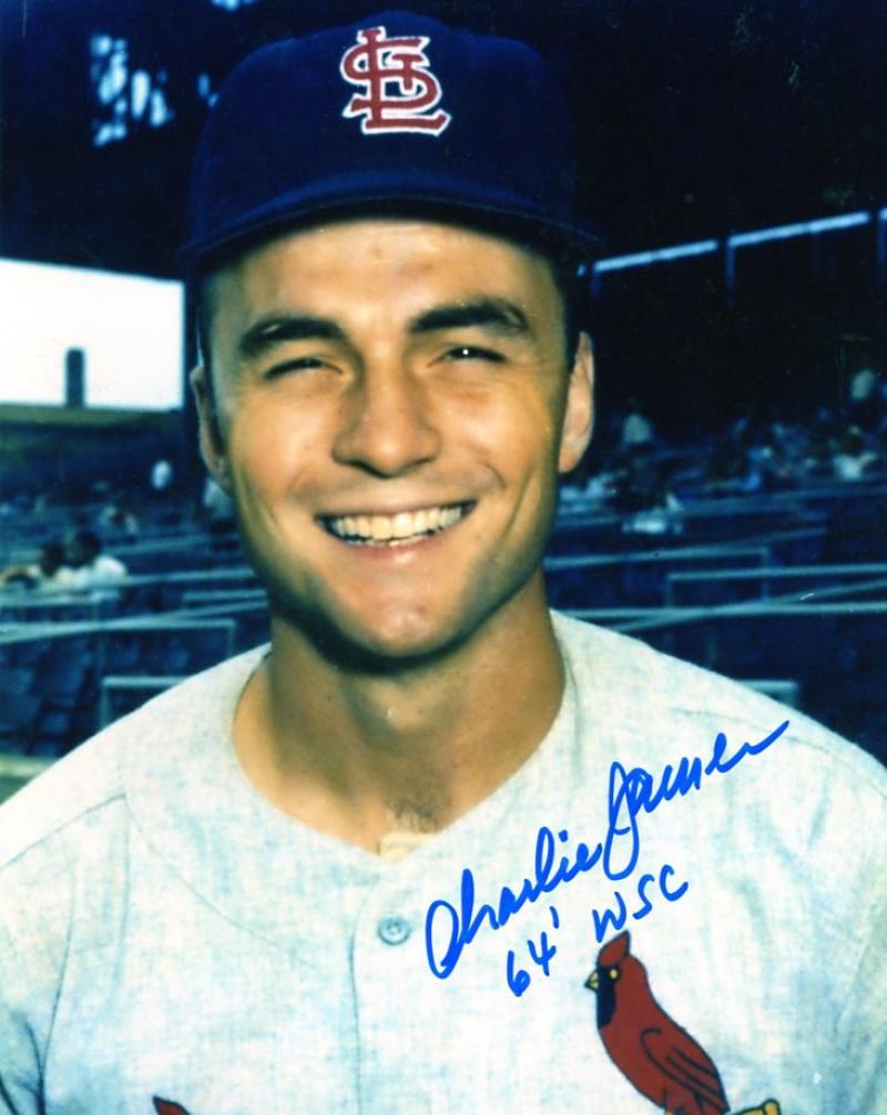 CHARLIE JAMES ST. LOUIS CARDINALS 64 WSC SIGNED 8X10 PHOTO W/COA