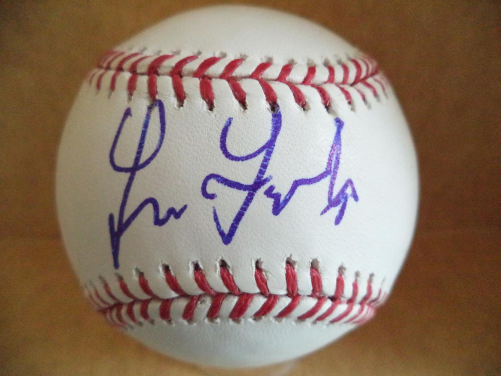 LENNY FAEOTA TWINS DO MINNES SIGNED AUTOGRAPHED M.L. BASEBALL W/COA A