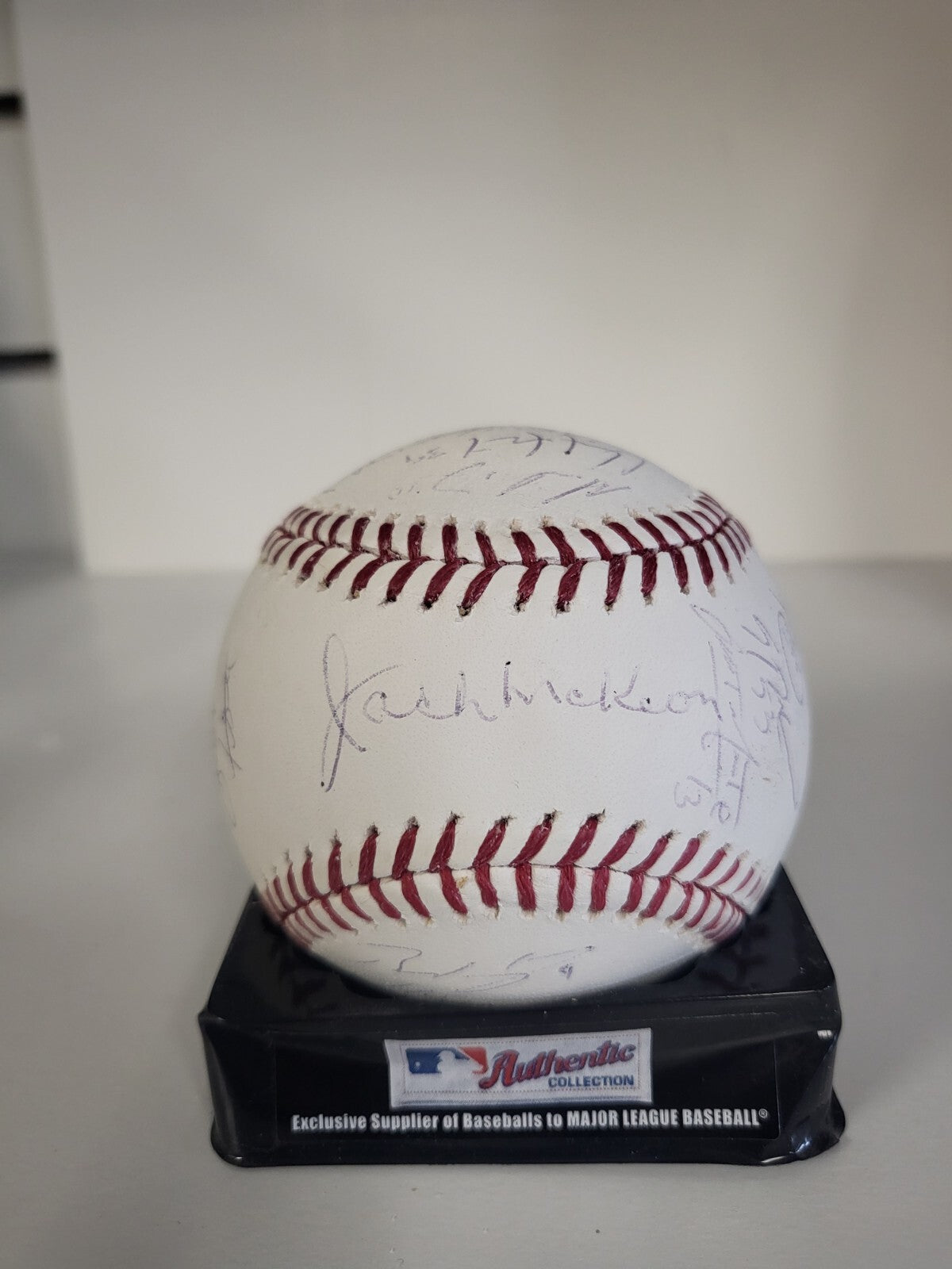 GIANCARLO STANTON YANKEES SIGNED AUTOGRAPHED MARLINS TEAM SIGNED BALL MLB AUTH