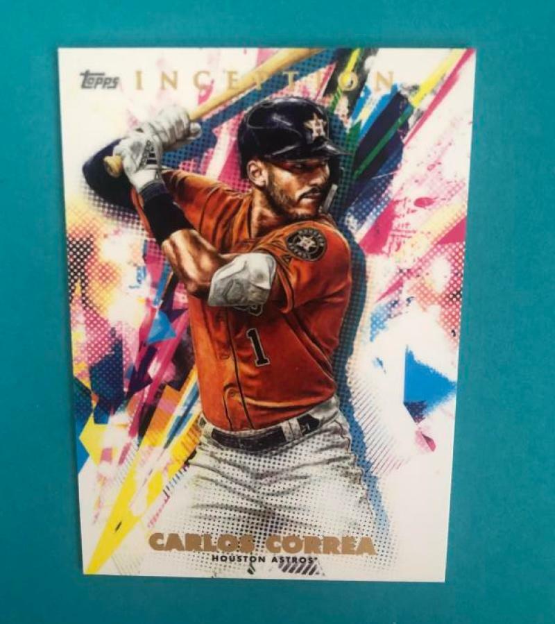 2020 TOPPS INCEPTION CARLOS CORREA ASTROS BASE CARD #6