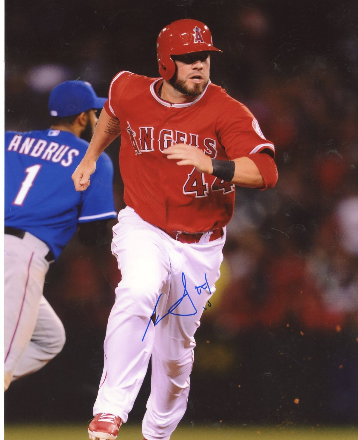 IAN  STEWART  ANAHEIM  ANGELS  ACTION    AUTOGRAPHED  SIGNED  8X10  PHOTO 