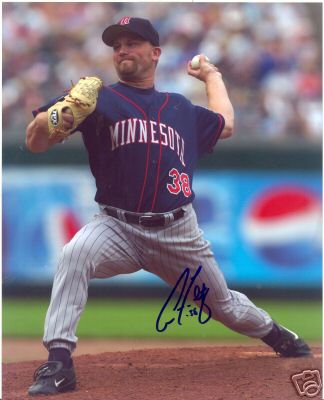 AARON FULTZ MINNESOTA TWINS SIGNED 8X10 PHOTO W/COA