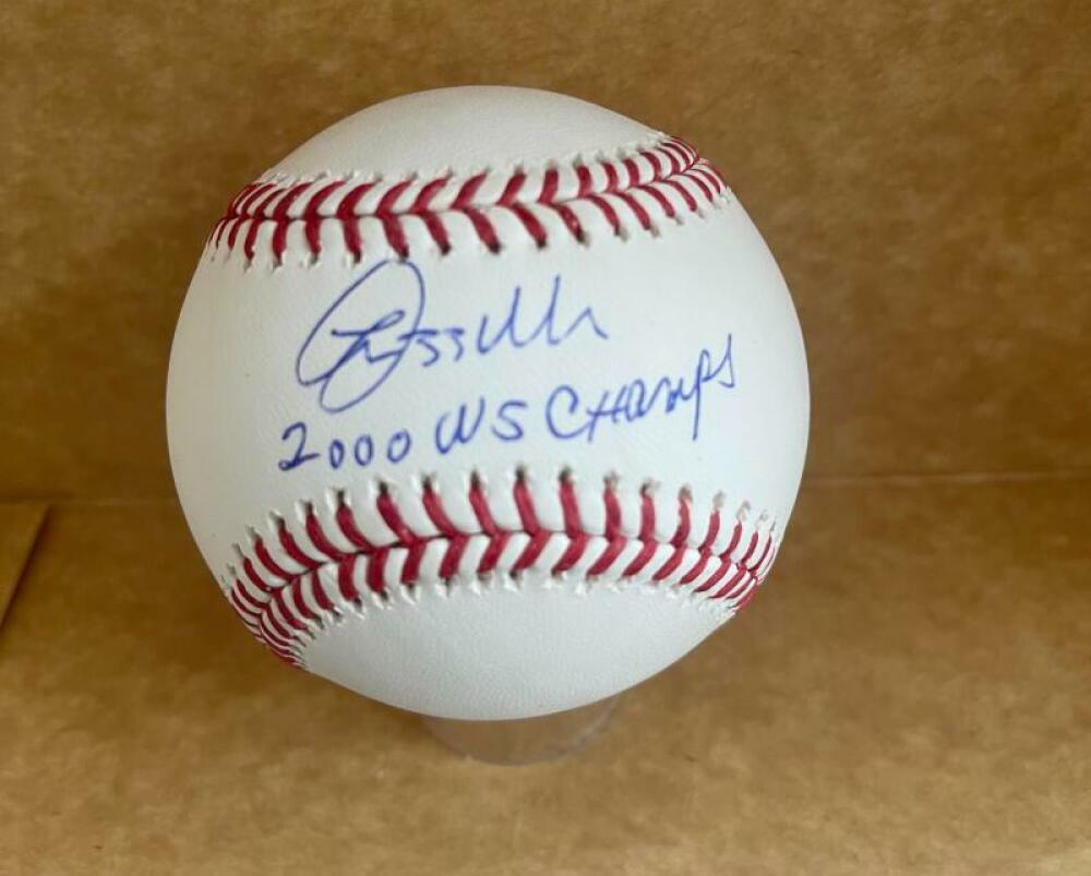 LEE MAZZILLI METS YANKEES 2000 WS CHAMPS  SIGNED AUTO M.L. BASEBALL JSA UU19934