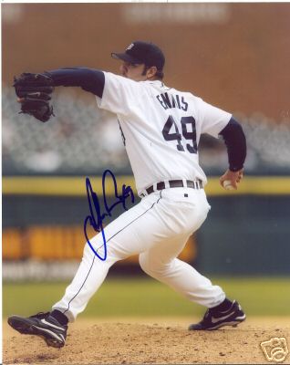 JOHN  ENNIS  DETROIT TIGERS  SIGNED 8X10  PHOTO