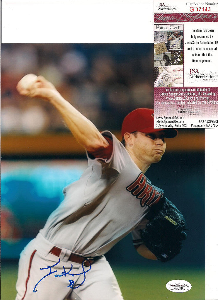IAN KENNEDY ARIZONA DIAMONDBACKS SIGNED 8X10 PHOTO W/JSA