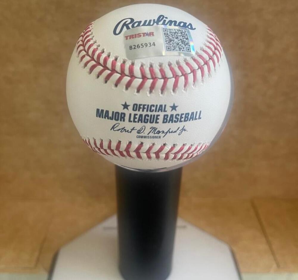 BRYCE ELDER BRAVES SIGNED AUTOGRAPHED M.L. BASEBALL TRI STAR AUTH