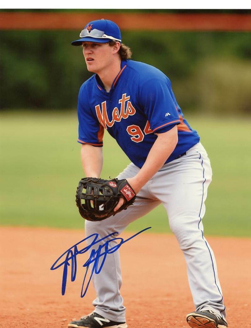MATT OBERSTE NEW YORK METS SIGNED AUTOGRAPHED 8X10 PHOTO W/COA 