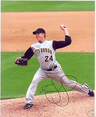 TOM GORZELANNY PITTSBURGH PIRATES SIGNED 8X10 PHOTO COA