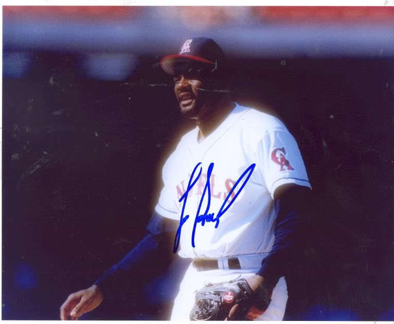 LEE SMITH CALIFORNIA ANGELS SIGNED 8X10 PHOTO W/COA