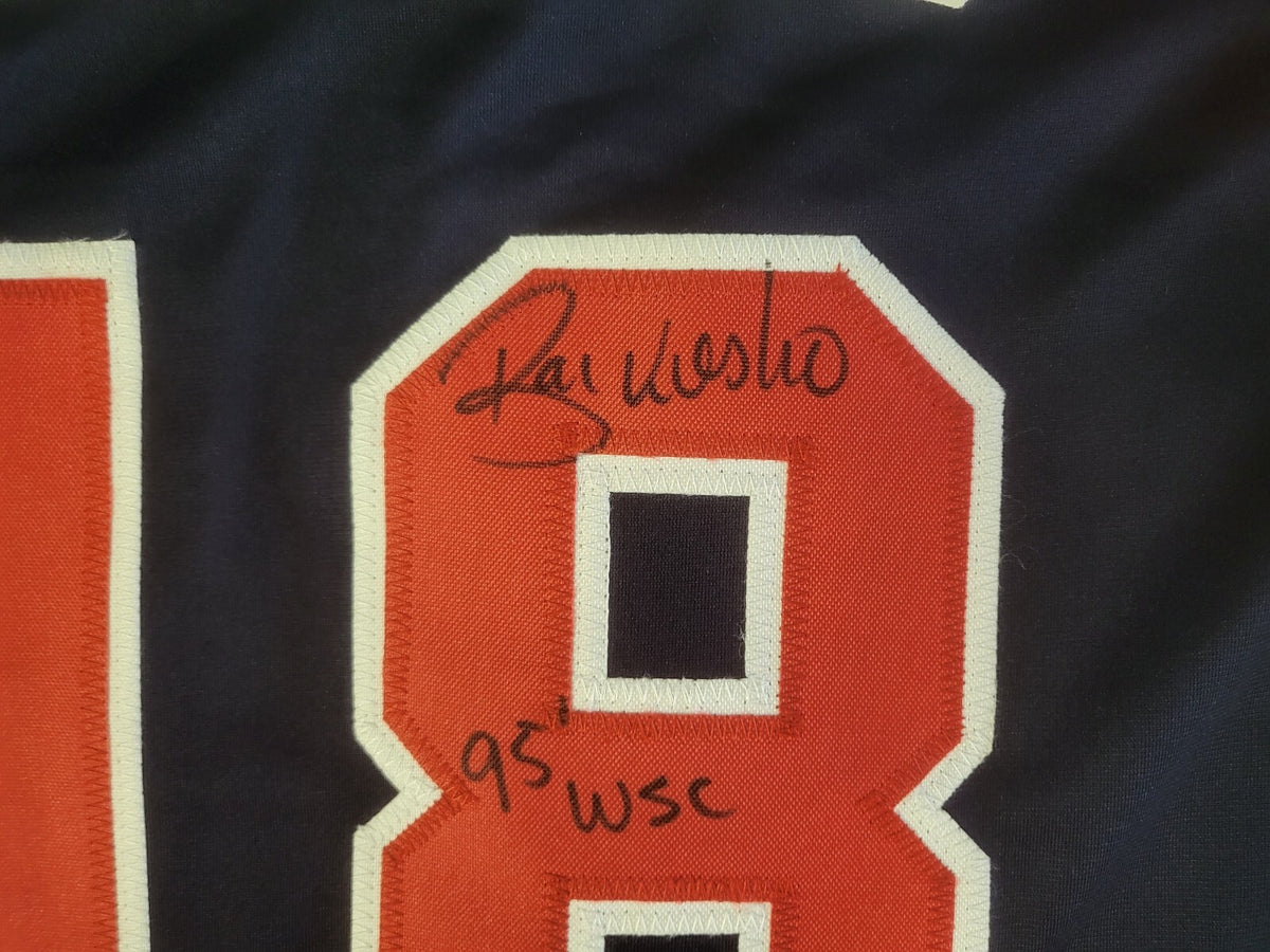 RYAN KLESKO #18 ATLANTA BRAVES 95 WSC SIGNED AUTO CUSTOM JERSEY SIZE XL JSA COA