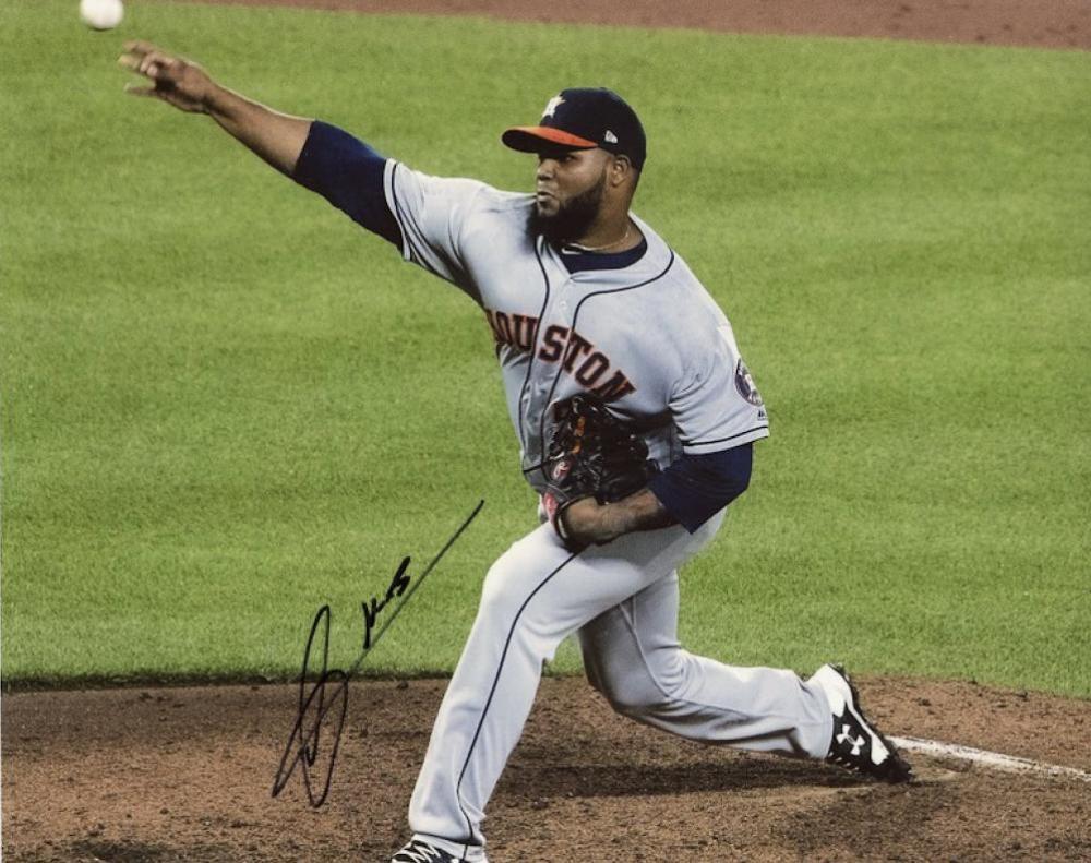 FRANCIS MARTES HOUSTON ASTROS SIGNED 8X10 PHOTO W/COA
