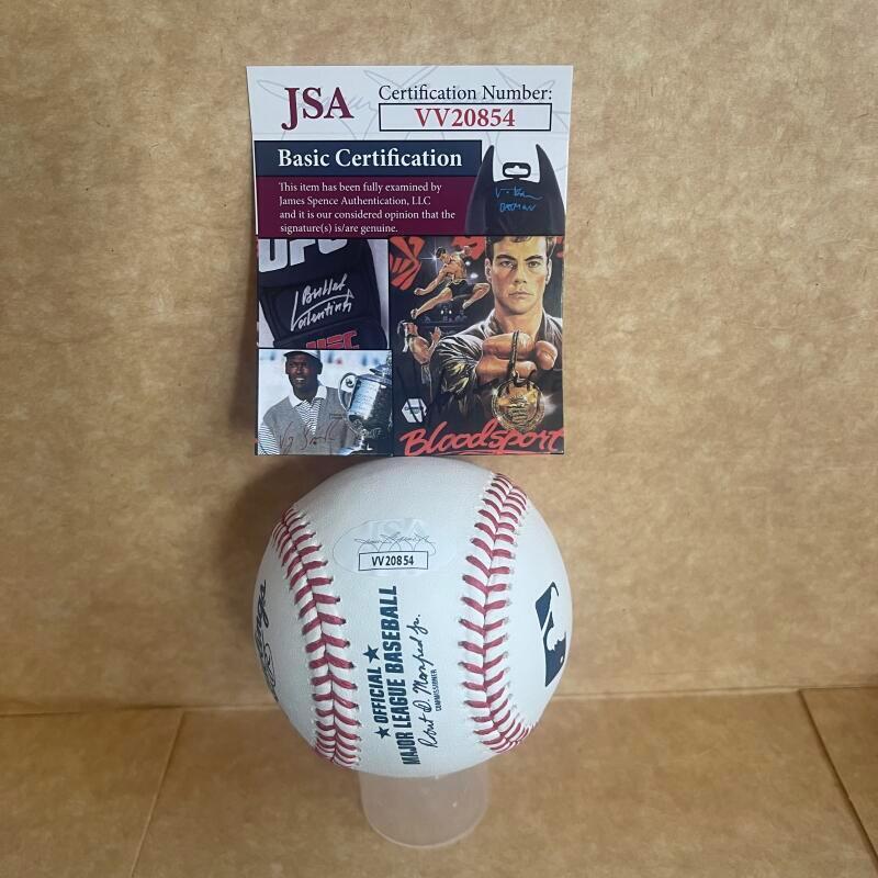 TERRY PENDLETON 91,92, 96 NL CHAMPS SIGNED AUTOGRAPHED M.L. BASEBALL JSA VV20854