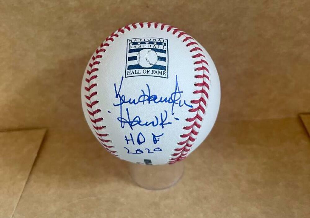 KEN HAWK HARRELSON HOF 2020 SIGNED HALL OF FAME BASEBALL  JSA UU19987