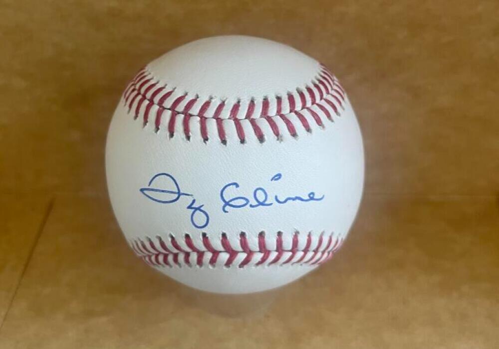 TY CLINE REDS/EXPOS/GIANTS SIGNED AUTOGRAPHED M.L.BASEBALL BECKETT AUTHENTICATED
