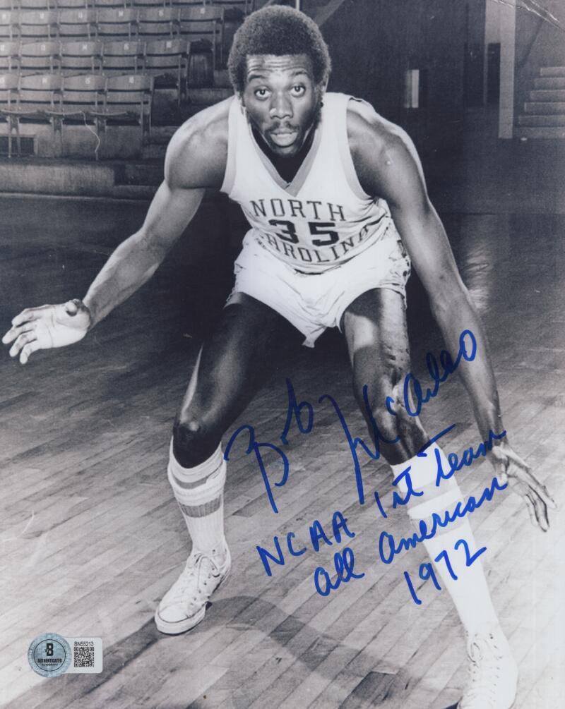 BOB MCADOO NCAA 1ST TEAM 1972  SIGNED AUTOGRAPHED 8X10 PHOTO BECKETT