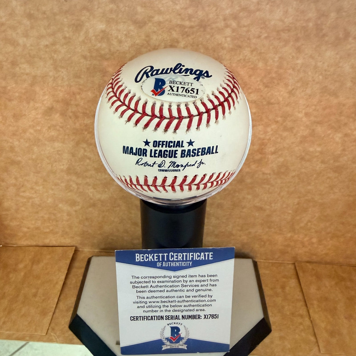 HARRISON BADER METS/GIANTS/PHILLIES SIGNED AUTO M.L. BASEBALL BECKETT AUTH