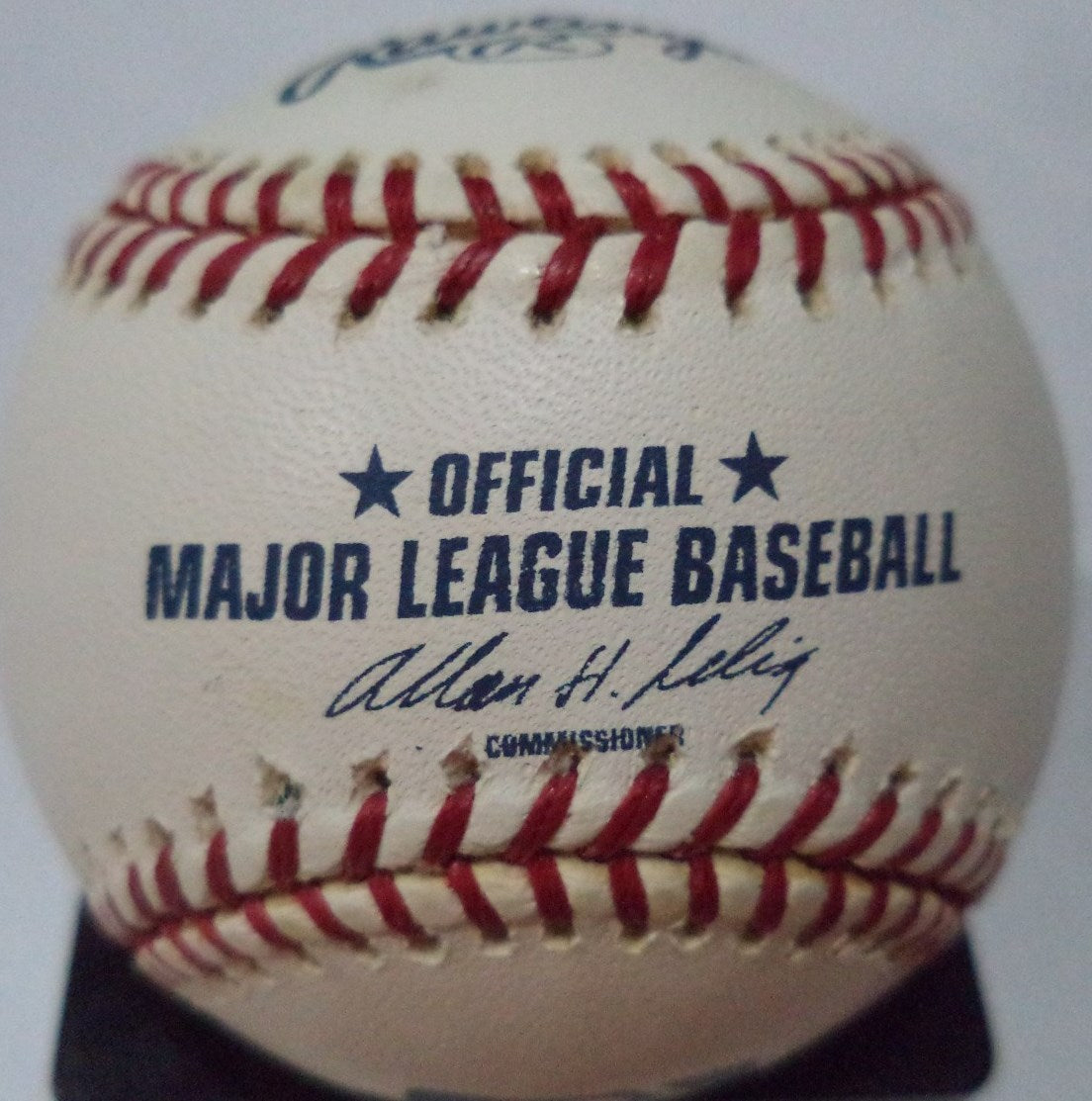 STEVE TOLLESON ORIOLES A'S SIGNED AUTOGRAPHED MAJOR LEAGUE BASEBALL W/COA