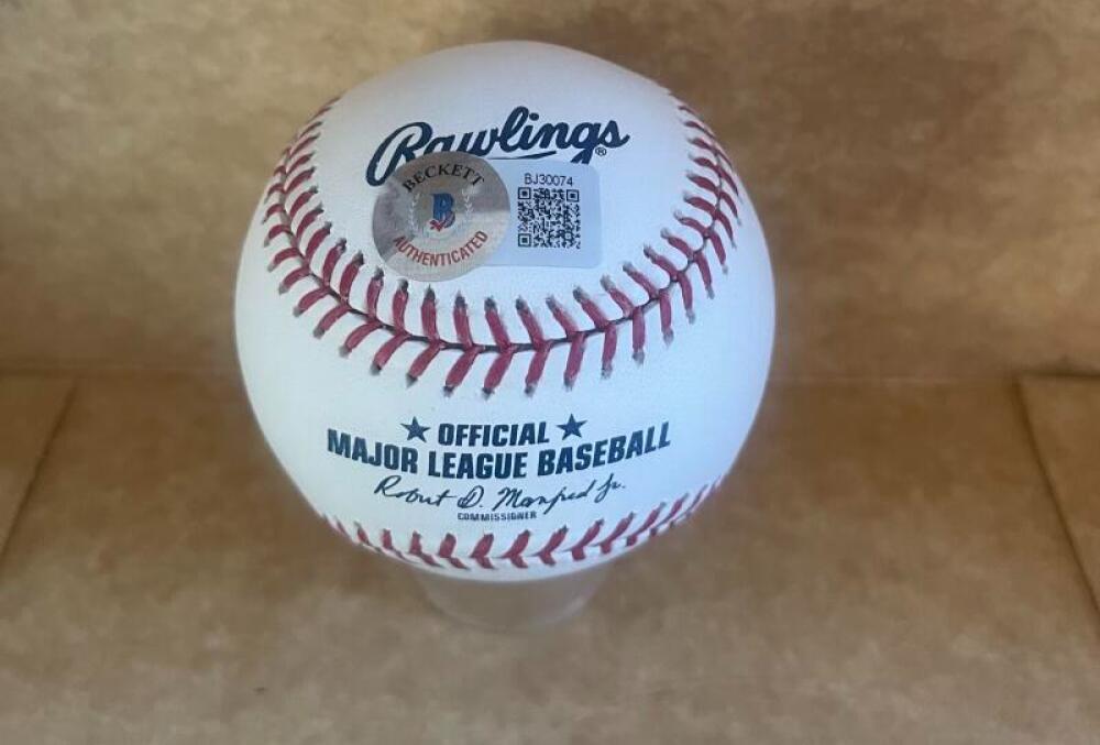 LONNIE WHITE JR.PIRATES SIGNED AUTOGRAPHED M.L. BASEBALL BECKETT AUTH