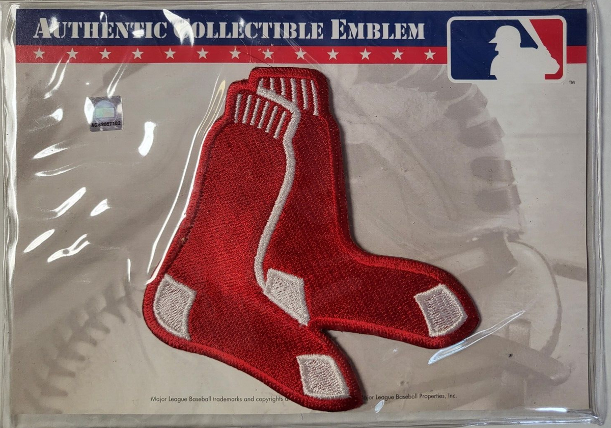 MLB MAJOR LEAGUE BASEBALL COLLECTIBLES BOSTON RED SOX EMBROIDERED EMBLEM PATCH