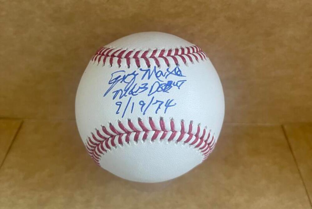 JERRY MARTIN MLB DEBUT 9/19/74 SIGNED AUTO M.L. BASEBALL BECKETT AUTHENTICATED