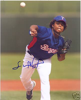 EDINSON VOLQUEZ TEXAS RANGERS SIGNED 8X10 PHOTO W/COA