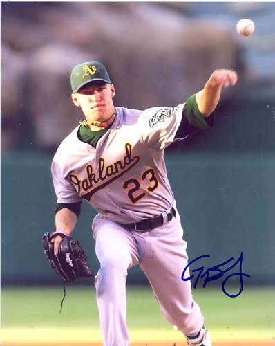 GREG SMITH OAKLAND A'S SIGNED 8X10 PHOTO W/COA