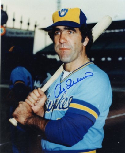 ANDY ETCHEBARREN MILWAUKEE BREWERS SIGNED 8X10 PHOTO