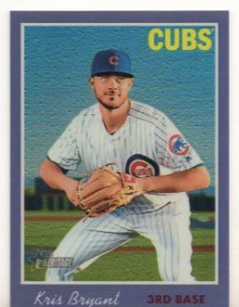 2019 TOPPS HERITAGE KRIS BRYANT CHROME PURPLE REFRACTOR THC-404