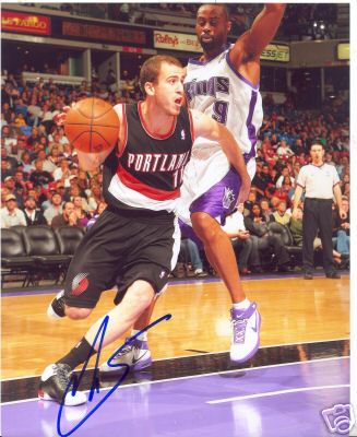 SERGIO RODRIGUEZ PORTLAND TRAILBLAZERS SIGNED 8X10 COA