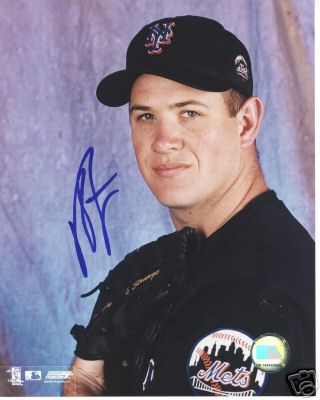 PAT STRANGE NEW YORK METS SIGNED 8X10 PHOTO W/COA