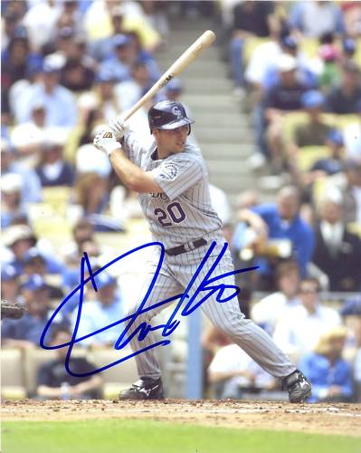 CHRIS IANNETTA COLORADO ROCKIES SIGNED 8X10 PHOTO W/COA