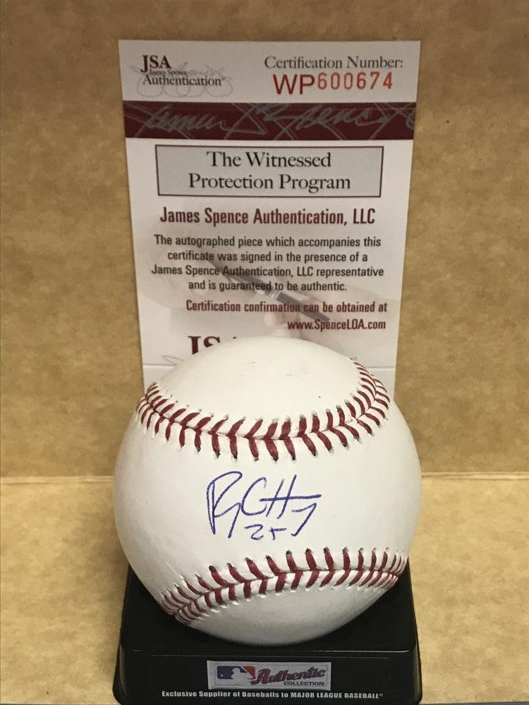 RYON HEALY OAKLAND A'S SIGNED  AUTOGRAPHED M.L. BASEBALL JSA WP600674