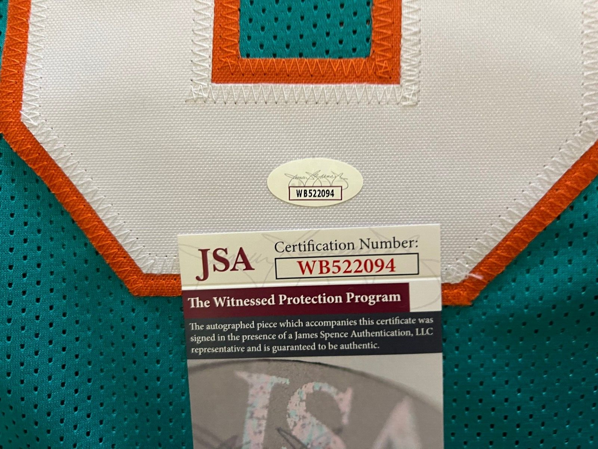 IRVING FRYAR MIAMI DOLPHINS SIGNED AUTOGRAPHED CUSTOM SZ XL JERSEY JSA COA